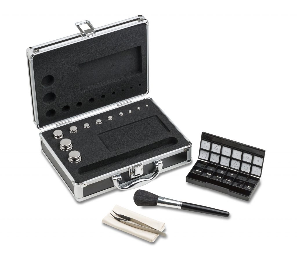 Calibration weight set, for 0.1g to 0.001g readability, Class F1 - CisNovo